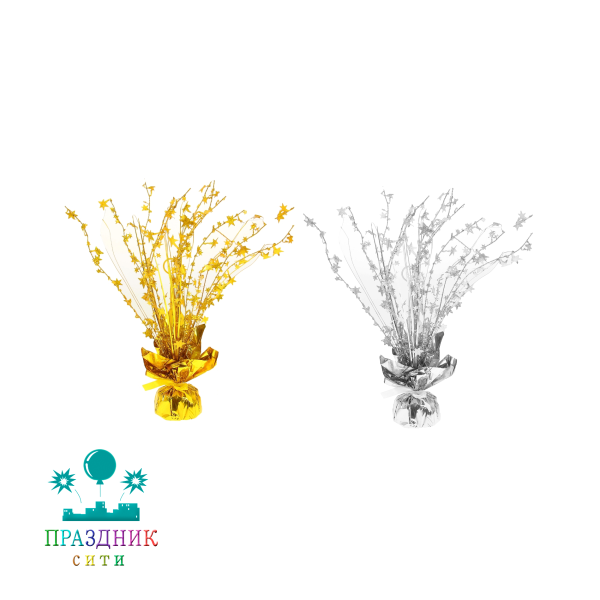 ГРУЗИК для шаров Звёздный дождь, цвета МИКС