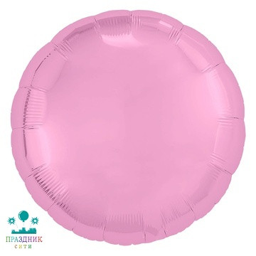 ШАР (Фольга) Р Б/РИС КРУГ 18 in Металлик Pink