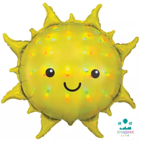 ШАР (Фольга) А ФИГУРА 70 in Солнце переливы перламутр