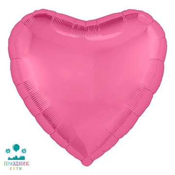 ШАР (Фольга) Р Б/РИС СЕРДЦЕ 18 in Металлик Pink Peony
