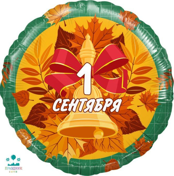 ШАР (Фольга) Ф 18 in Круг, 1 Сентября