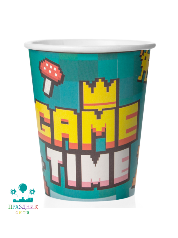 СТАКАН Game Time Пиксели 6 шт