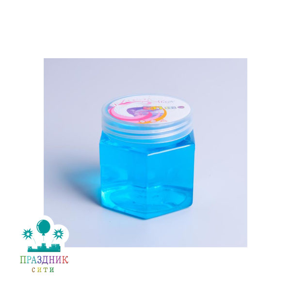 ЛИЗУН Баночка твердый с блестками, цвета МИКС