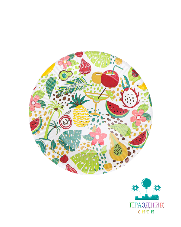 ТАРЕЛКА Тропики 17см 6шт