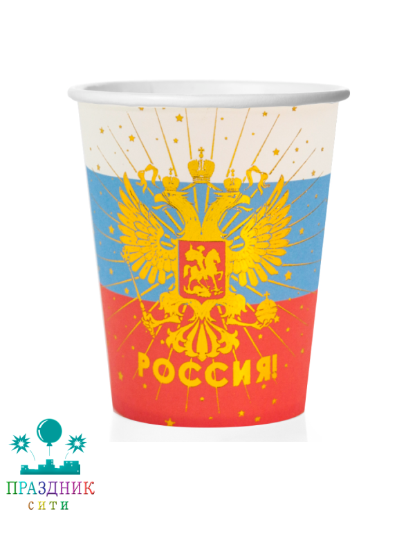 СТАКАН Россия герб 6шт