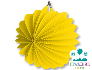 ФОНАРИК бум круглый желтый 25см