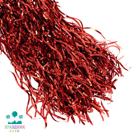 ДОЖДИК Волна голограф красный 1,5м