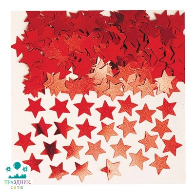 КОНФЕТТИ звезды красные 14гр