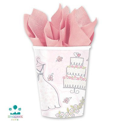 СТАКАН Свадьба Romantic 8шт