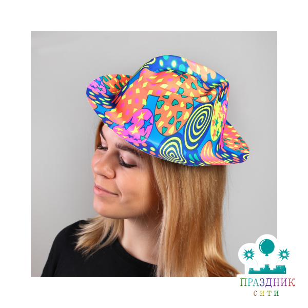 КАРНАВАЛЬНАЯ ШЛЯПА с выемкой Серпантин