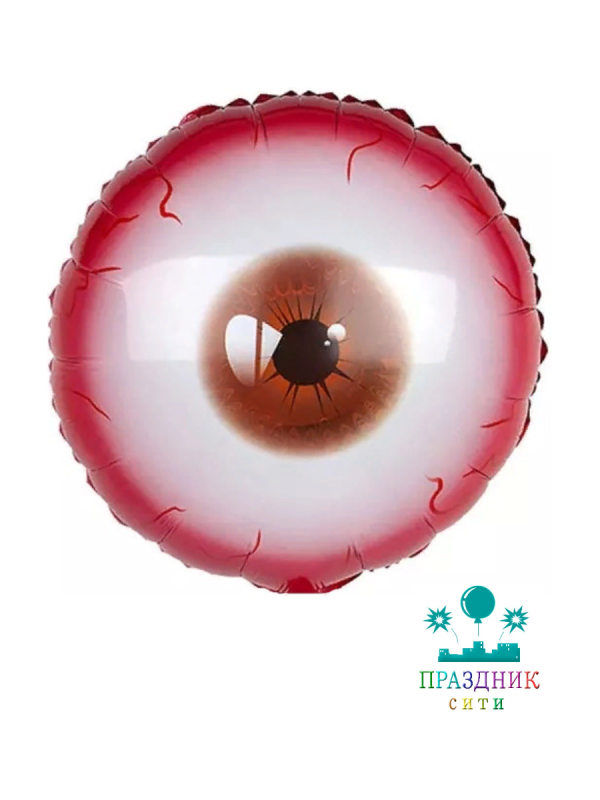 ШАР (Фольга)Ф 18 in Глаз Монстра, Красный