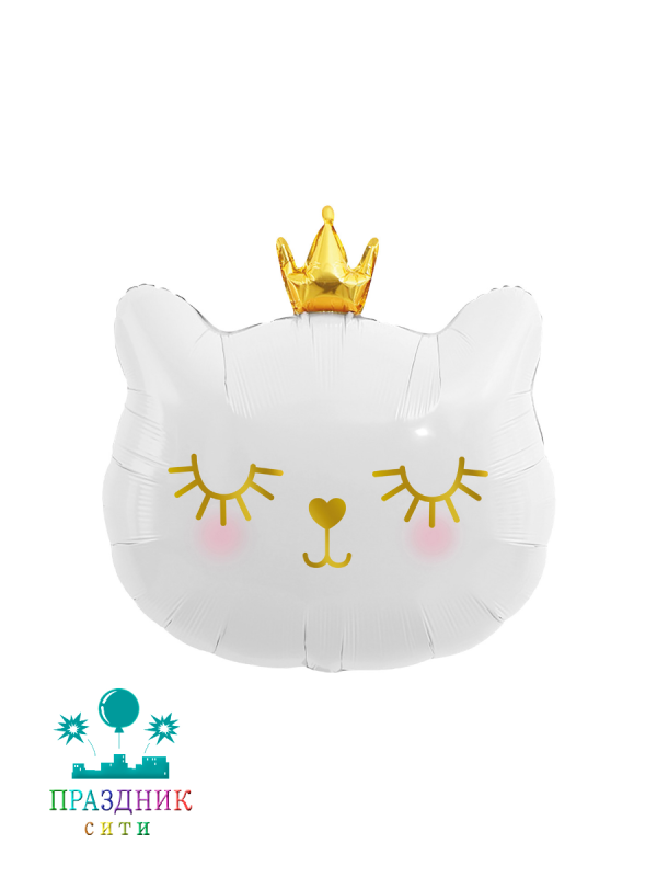 ШАР (Фольга) ФИГУРА 65 in Голова кошки в короне
