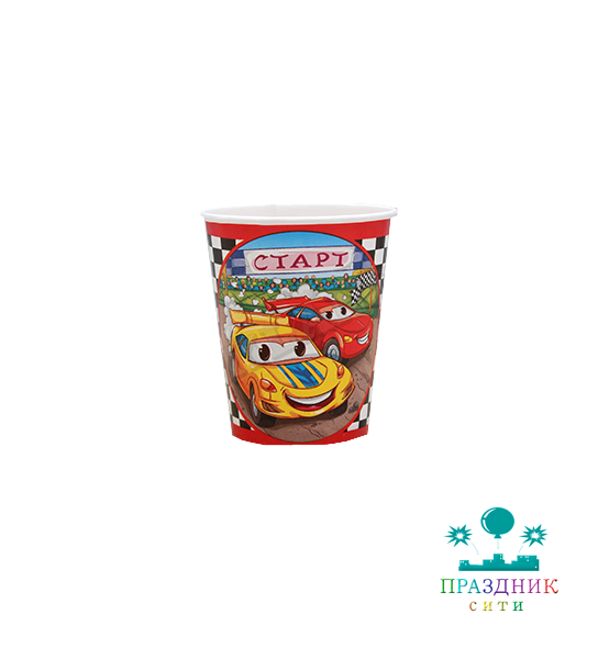 СТАКАН Веселые машинки 6шт