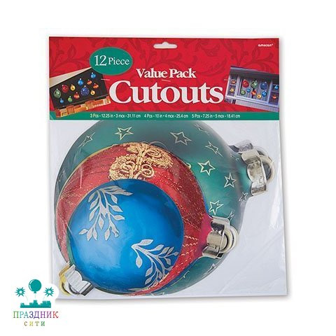 БАННЕР комплект елочные шары 12шт