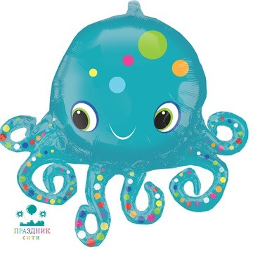 ШАР (Фольга) А ФИГУРА 72 in STREET Осьминог