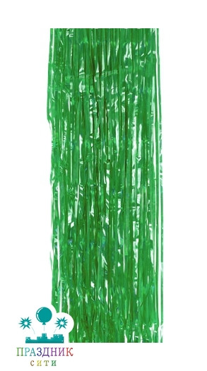 ДОЖДИК из фольги зеленый 1.5м