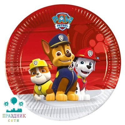 ТАРЕЛКА Щенячий патруль 20см 8шт