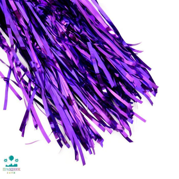 ДОЖДИК из фольги фуксия 0,5 см 1 м